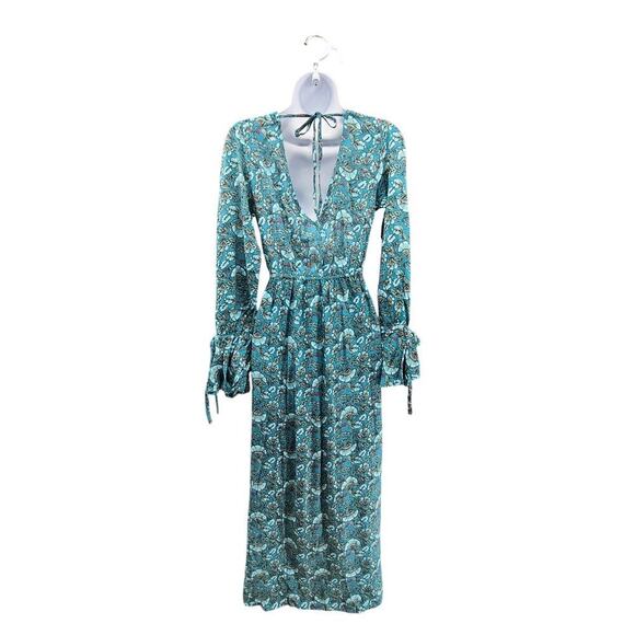 Band of the Free Jewel Maxi dress blue floral NWT Size XS boho Garden girl Fairu - Picture 3 of 9